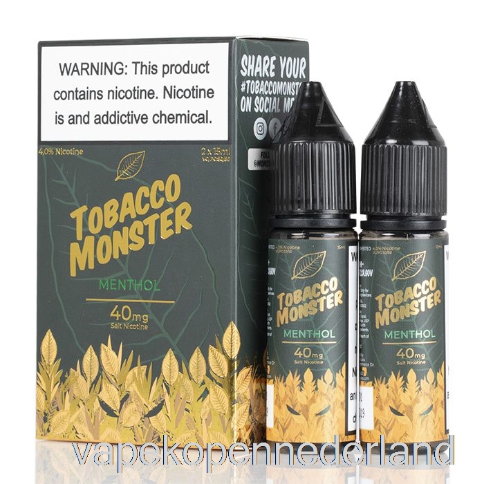 Elektronische Sigaret Vape Menthol - Tabaksmonsterzouten - 30 Ml 24 Mg
